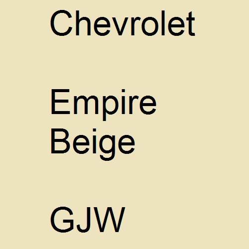 Chevrolet, Empire Beige, GJW.